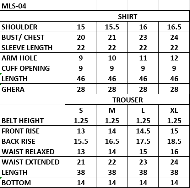 MLS-04 LAWN 2PC STITCHED