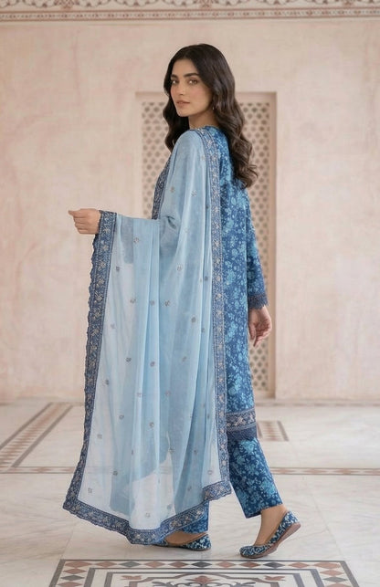 PLM-05  LAWN  3PC STITCHED