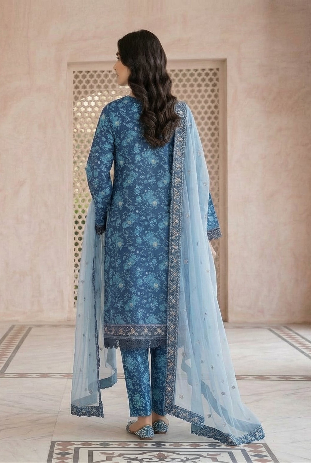 PLM-05  LAWN  3PC STITCHED