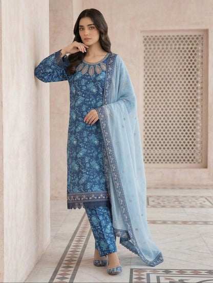PLM-05  LAWN  3PC STITCHED