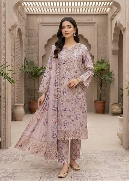 PLM-07 LAWN 3PC STITCHED