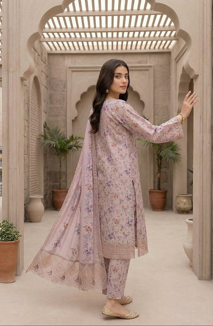 PLM-07 LAWN 3PC STITCHED