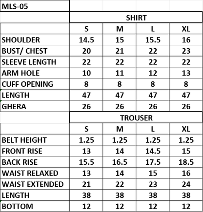 MLS-05 LAWN 2PC STITCHED