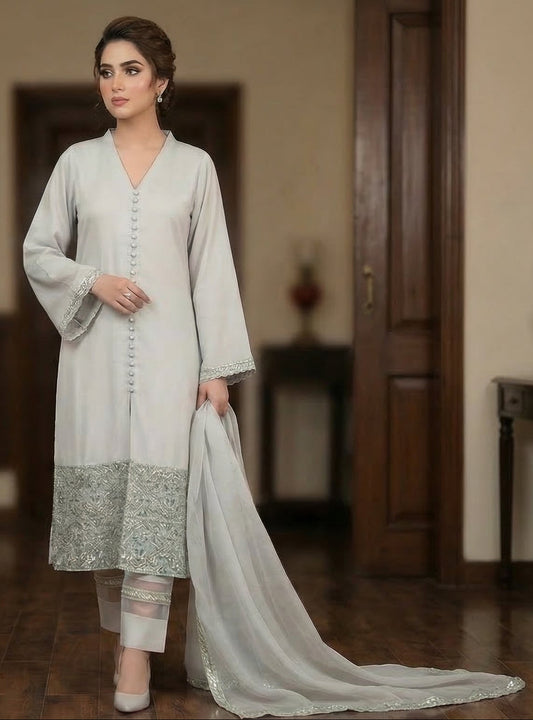 PLM-10 LAWN 3PC STITCHED