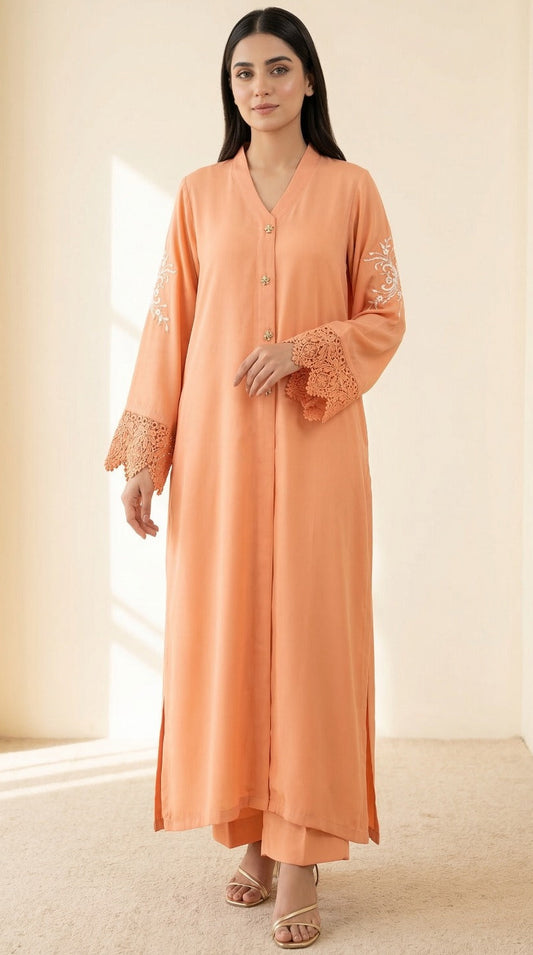 MLS-05 SILK 2PC STITCHED (ORANGE)