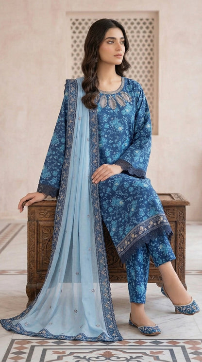 PLM-05  LAWN  3PC STITCHED