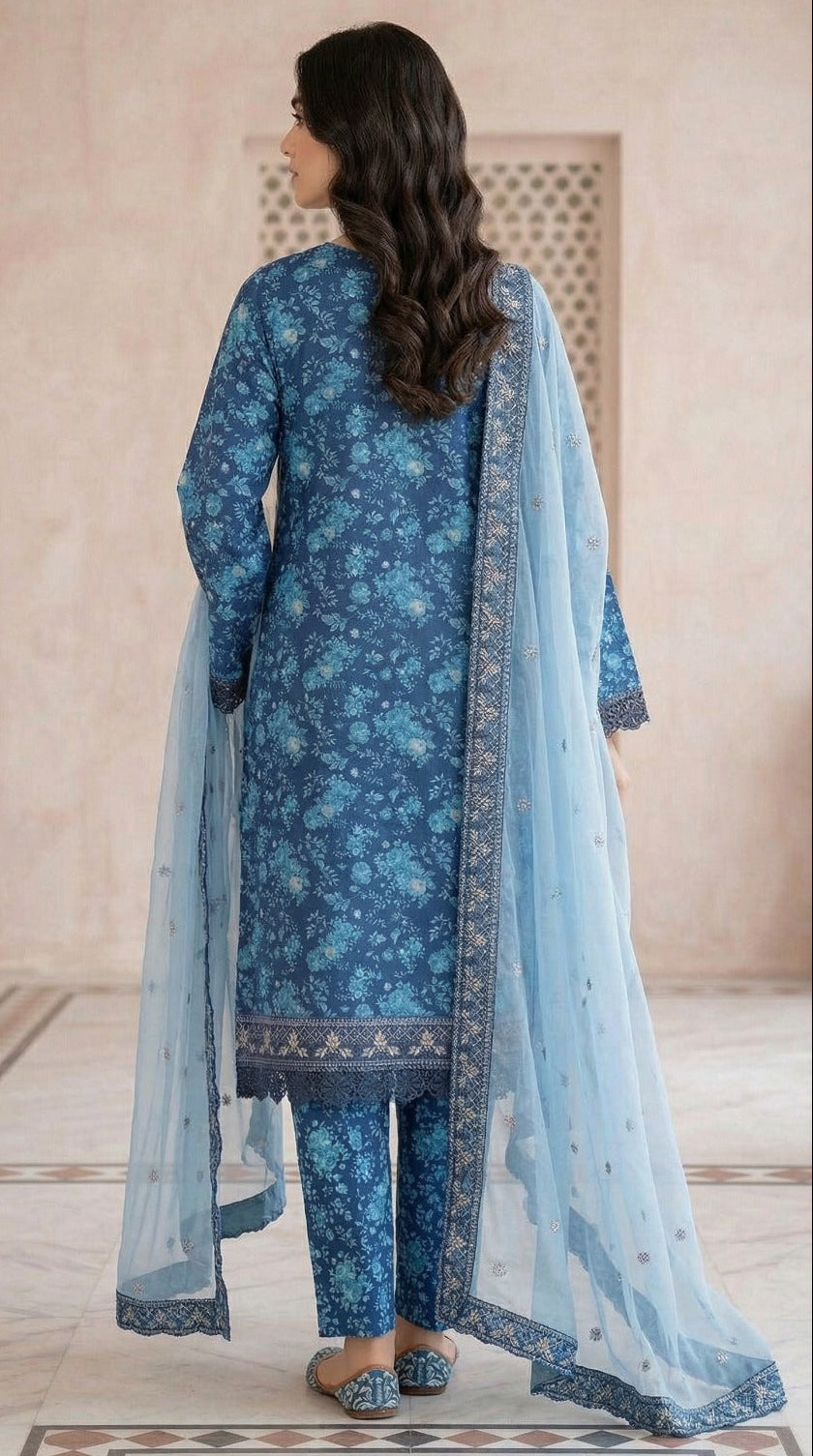 PLM-05  LAWN  3PC STITCHED