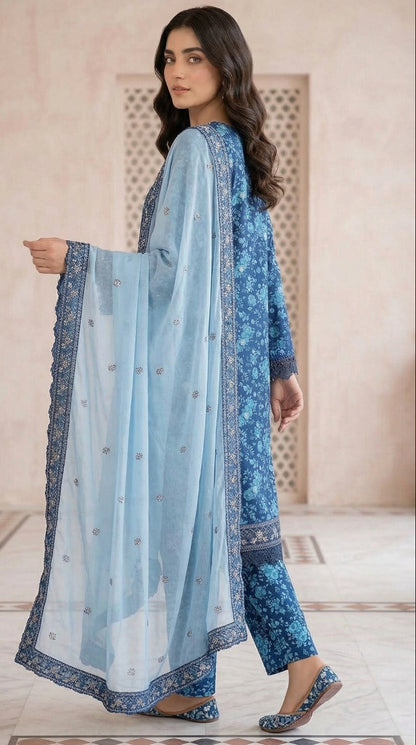 PLM-05  LAWN  3PC STITCHED