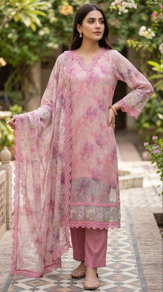 PLM-06 CHIFFON 3PC STITCHED