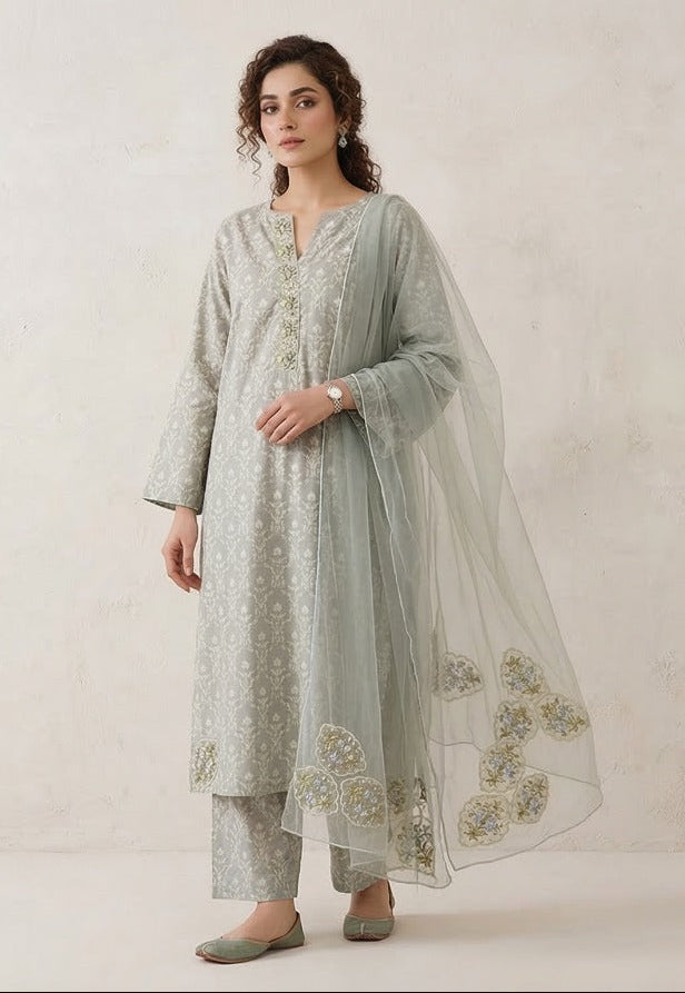 PLM-08 LAWN 3PC STITCHED