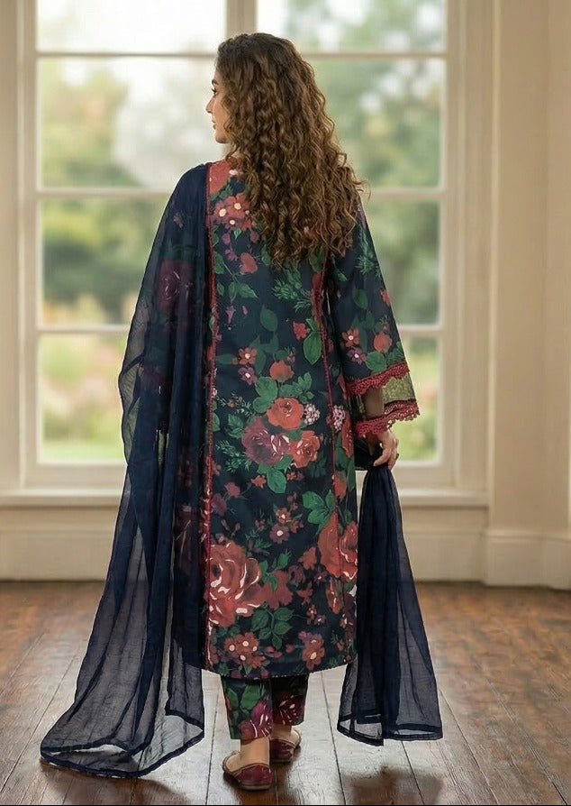PLM-09 LAWN 3PC STITCHED