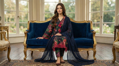 PLM-09 LAWN 3PC STITCHED
