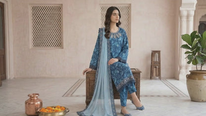 PLM-05  LAWN  3PC STITCHED