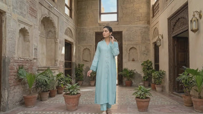 MLS-05 SILK 2PC STITCHED (SKY BLUE)